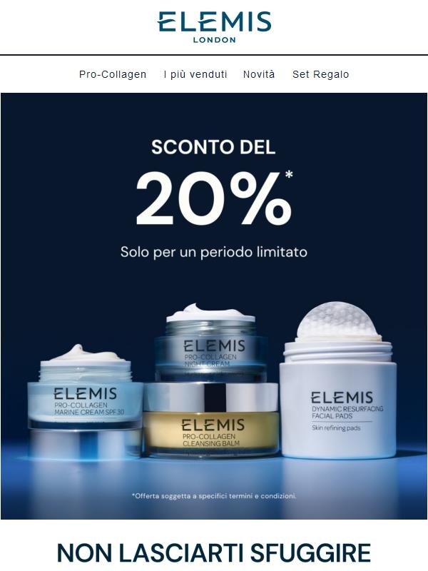 ⌛Il tempo sta per scadere: 20% di sconto