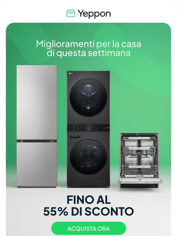 Miglioramenti per la casa di questa settimana - Fino al 55% di sconto