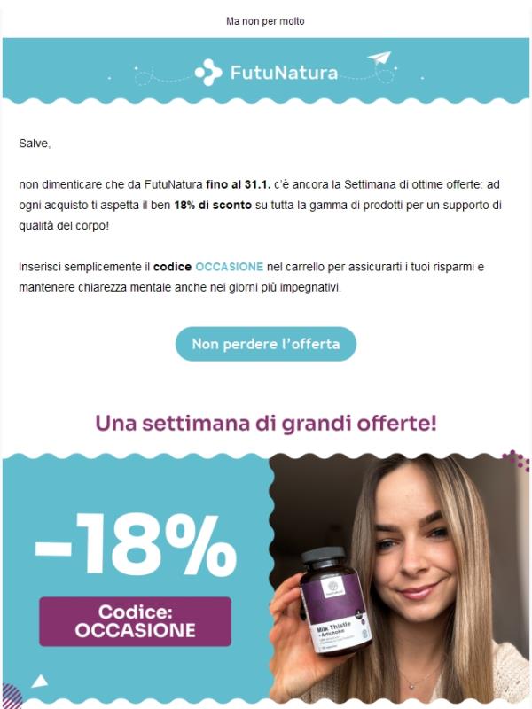 Il -18% su tutto è ancora valido 📢