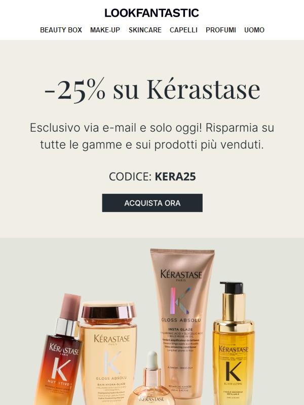 Solo oggi! Tutto Kérastase -25%