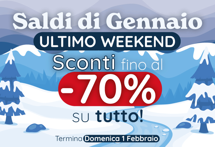 Ultimo Weekend dei Saldi di Gennaio