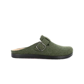Grunland Pantofole Ciabatte Uomo in Feltro di Lana Verde