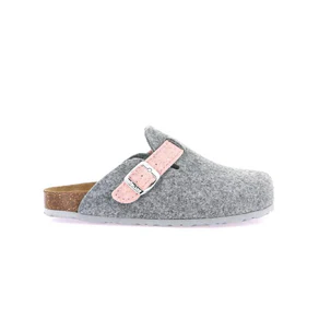 Grunland Pantofola Ciabatta Donna in Feltro Grigio