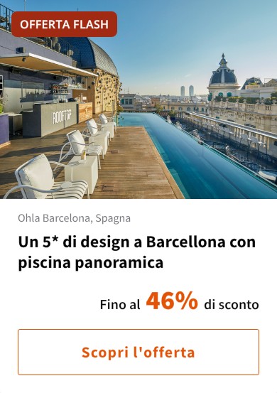 Un 5* di design a Barcellona con piscina panoramica