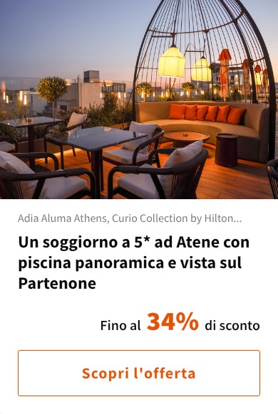 Un soggiorno a 5* ad Atene con piscina panoramica e vista sul Partenone