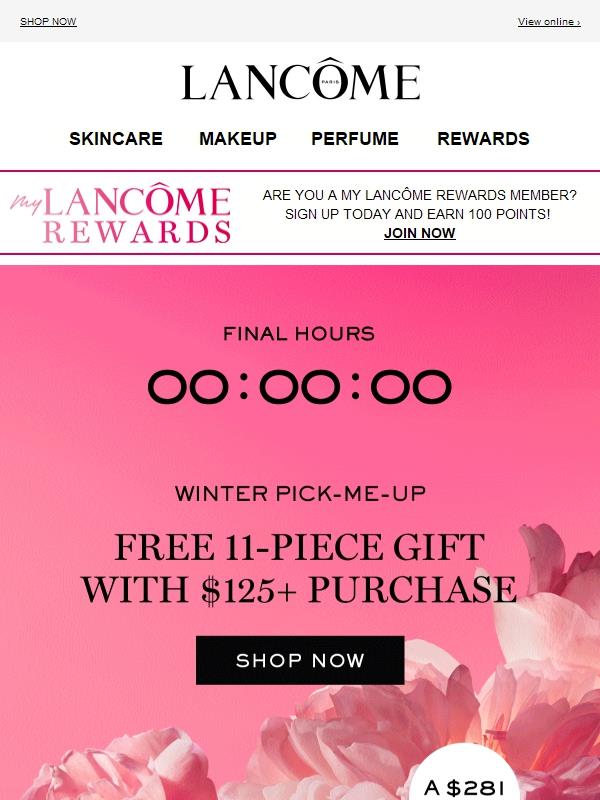 ⏰ LAST DAY: Free 11-Piece Gift on $125+