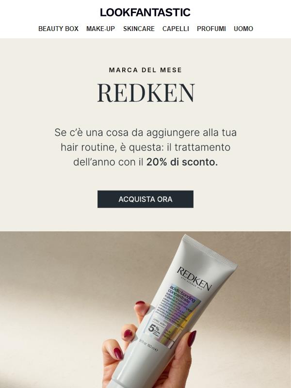 Redken | –30% sul trattamento capelli dell’anno