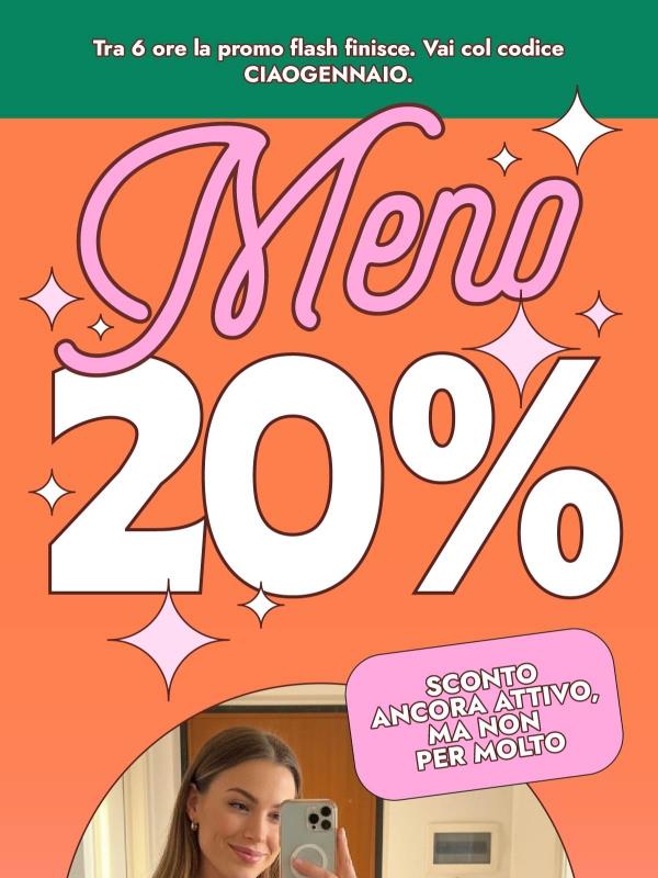 È ancora attivo il -20% su tutto! 🍫