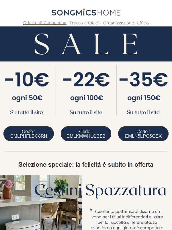 😍Conto alla rovescia per gli sconti a soglia: non perdere questa occasione di risparmio!