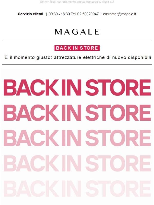 📣 Sono tornate! Le attrezzature elettriche che aspettavi 🖤 corri su Magale.it