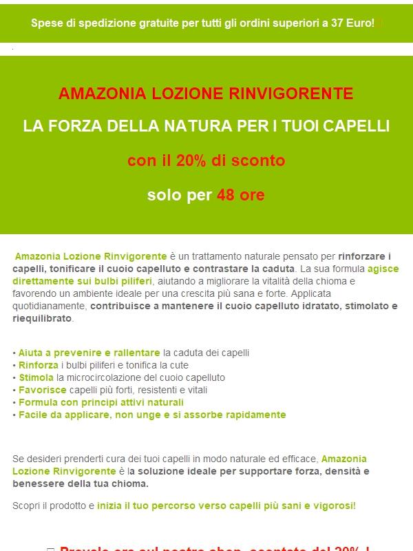 Capelli più forti e vitali con Amazonia Lozione Rinvigorente 🌿
