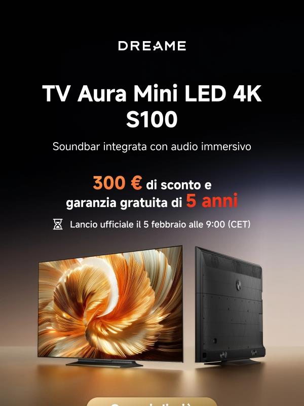 📺 Più della pulizia: Dreame TV sta arrivando