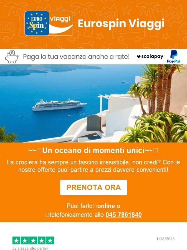 🛳️ Crociere da sogno a prezzi super con Eurospin Viaggi!