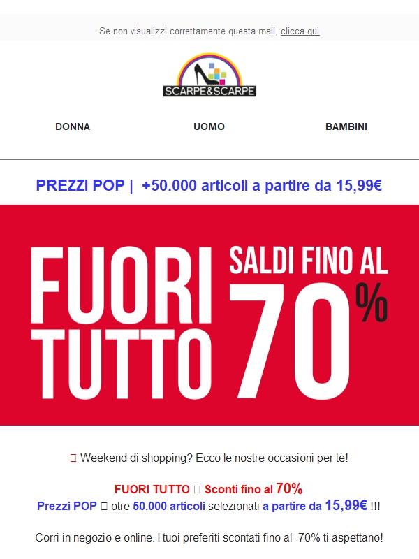 Fino al -70% 🔥 Il Fuori Tutto continua!