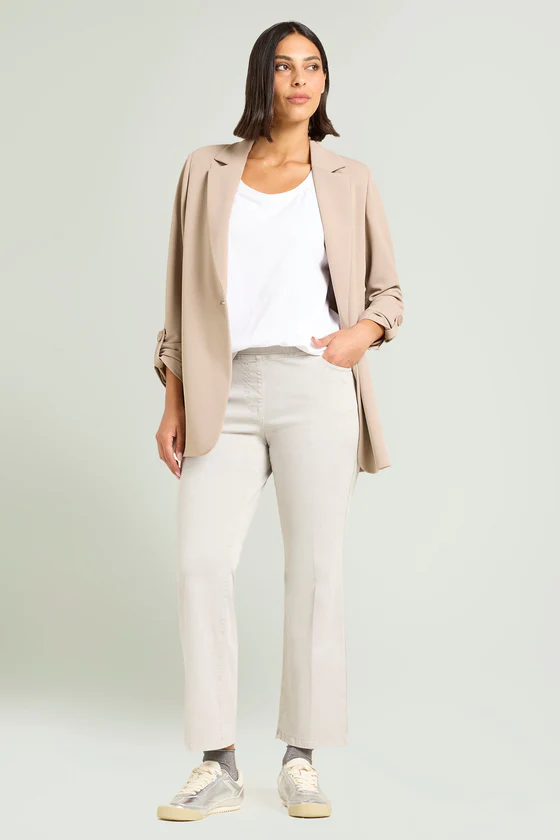PANTALONI PULL-ON KICK FLARE IN WINTER COTTON