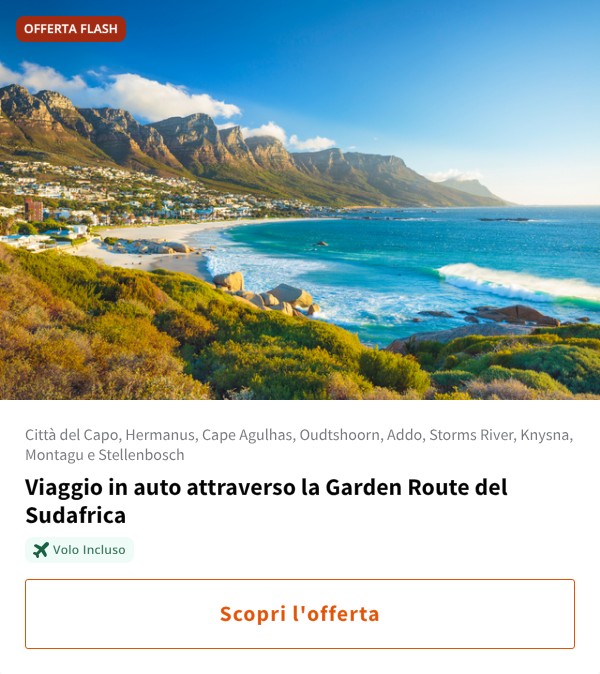 Viaggio in auto attraverso la Garden Route del Sudafrica
