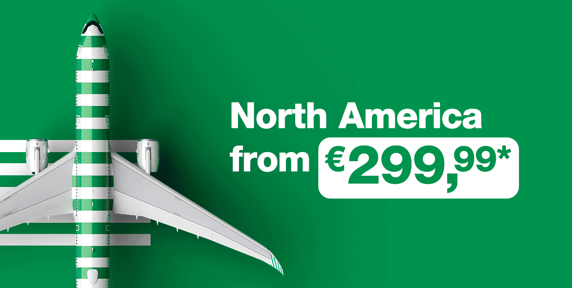 Mediterranean from 82,99 €, North America from 299,99 €, Thailand from 339,99 €, South Africa from 369,99 € 