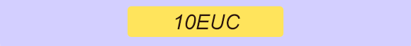 Codice promozionale “10EUC” centrato su sfondo giallo con bordo arrotondato e sfondo pagina lilla. Codice promozionale “10EUC” centrato su sfondo giallo con bordo arrotondato e sfondo pagina lilla.