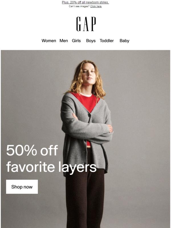 It's officially happening: 50% off your new favorite layers