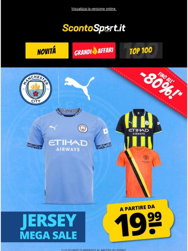 Mega saldi ⚽ Maglie PUMA del Manchester City a partire da 19,99 €