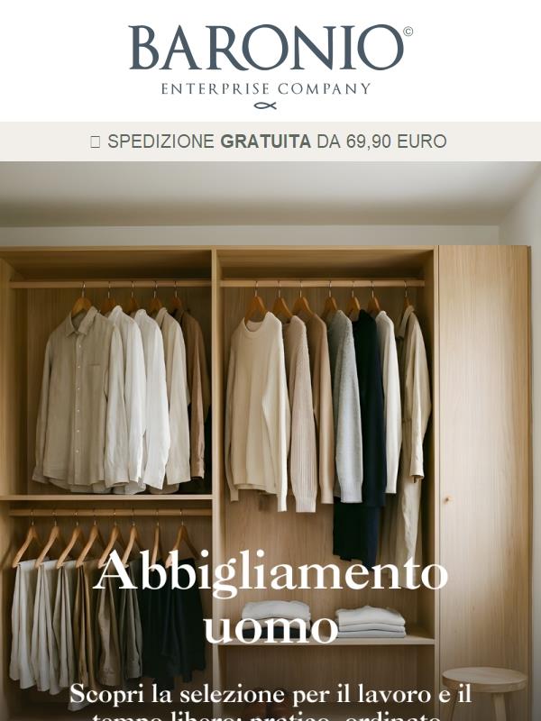 👔 Abbigliamento uomo: semplice, comodo, quotidiano