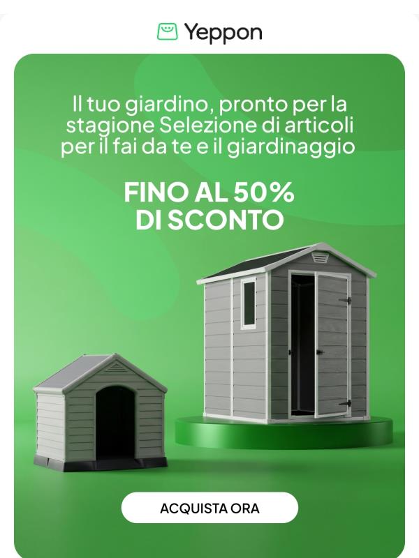 La stagione del giardinaggio è iniziata - Risparmia fino al 50%