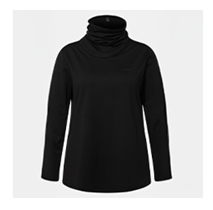 Maglia funzionale da sci con sciarpa ad anello