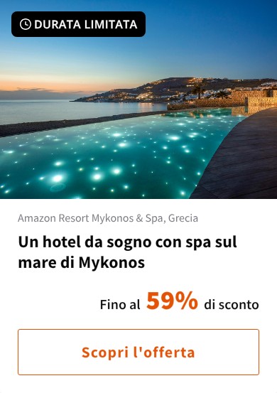 Un hotel da sogno con spa sul mare di Mykonos