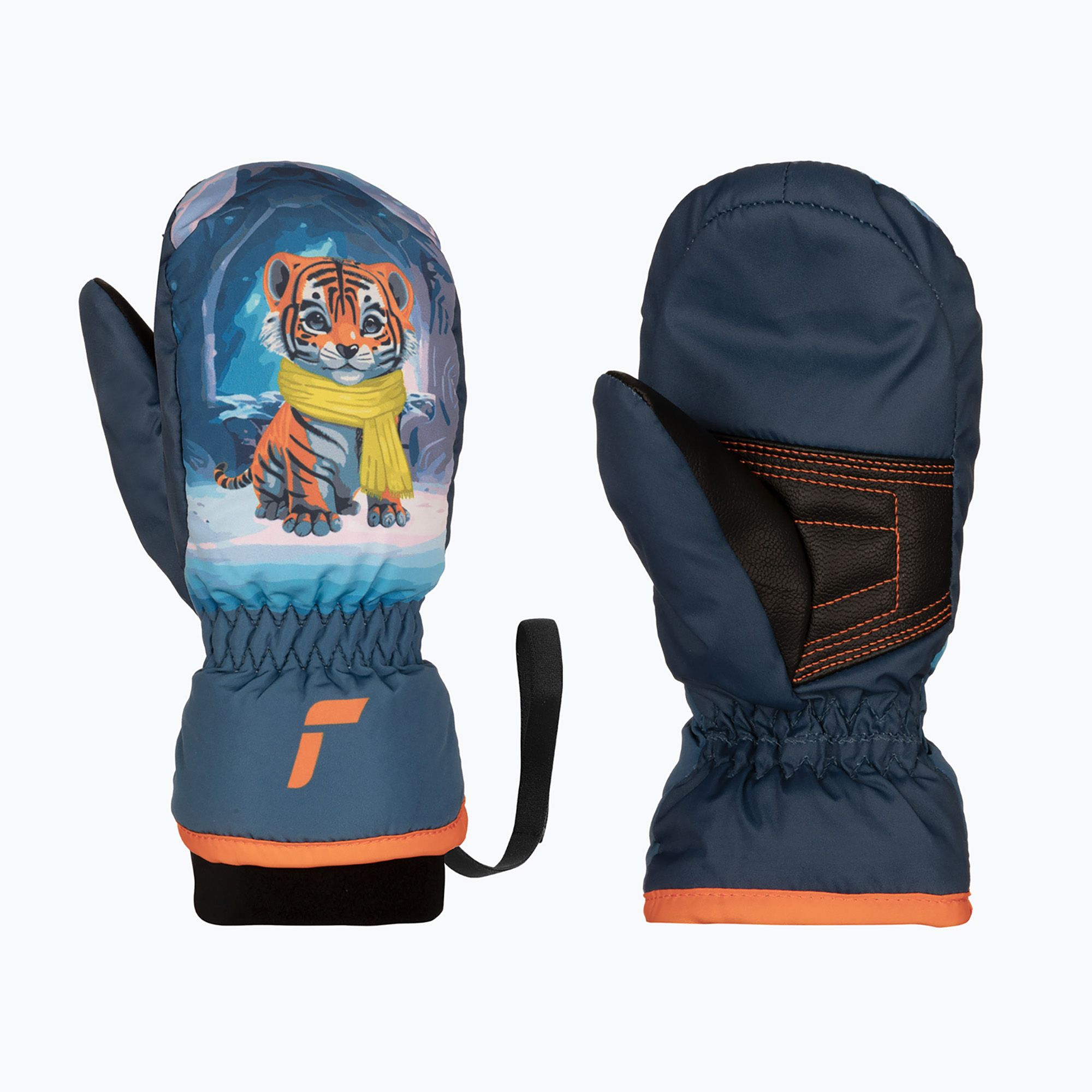 Guanti da sci per bambini Reusch Scottie Mitten tigre