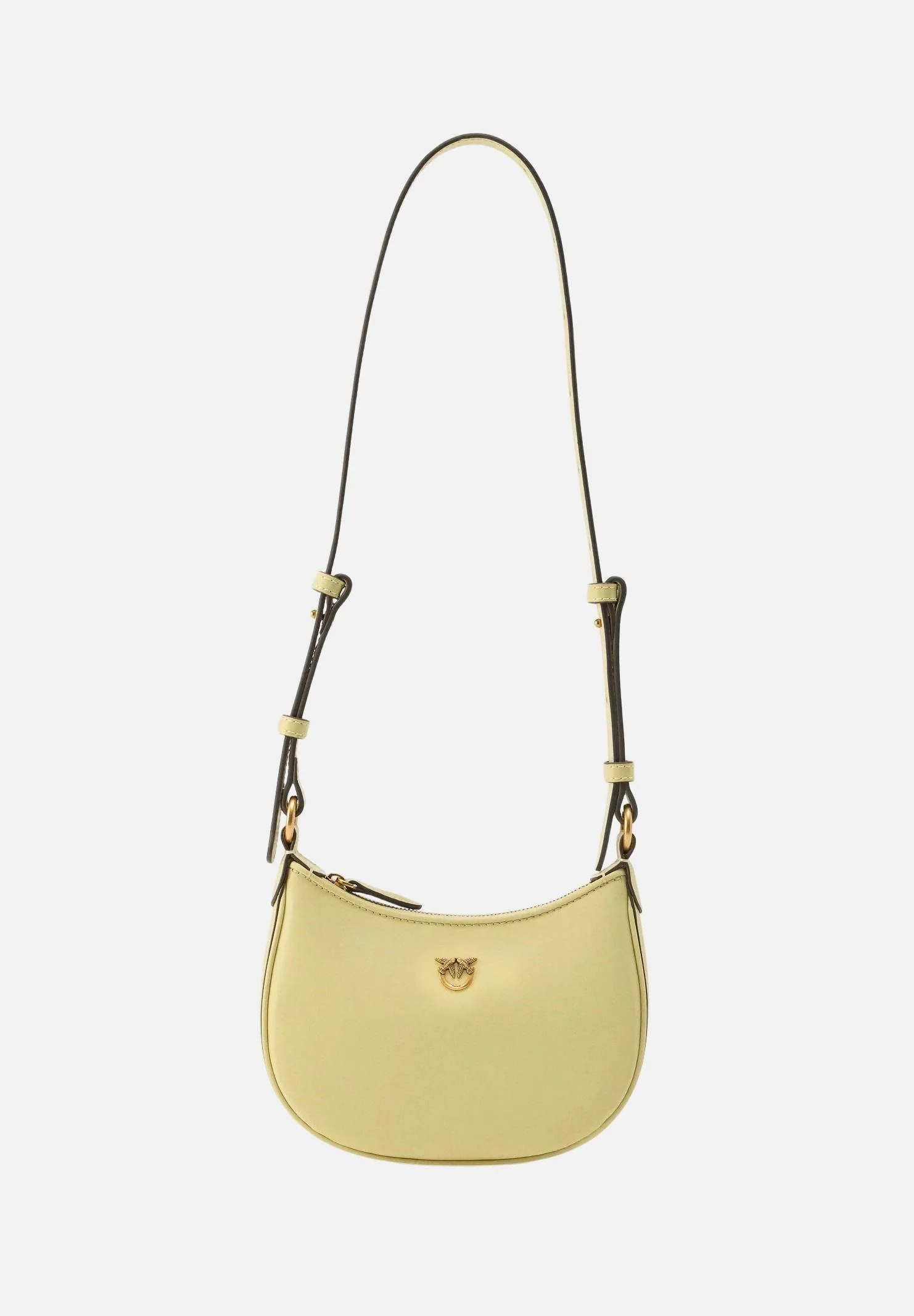 Image of PINKO Borsa a spalla Half Moon giallo vaniglia da donna
