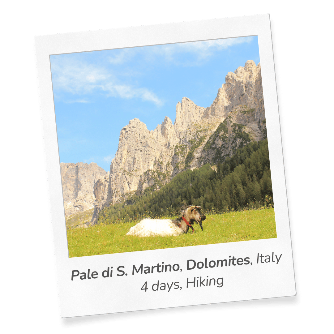 HIKING IN THE DOLOMITES - PALE DI SAN MARTINO
