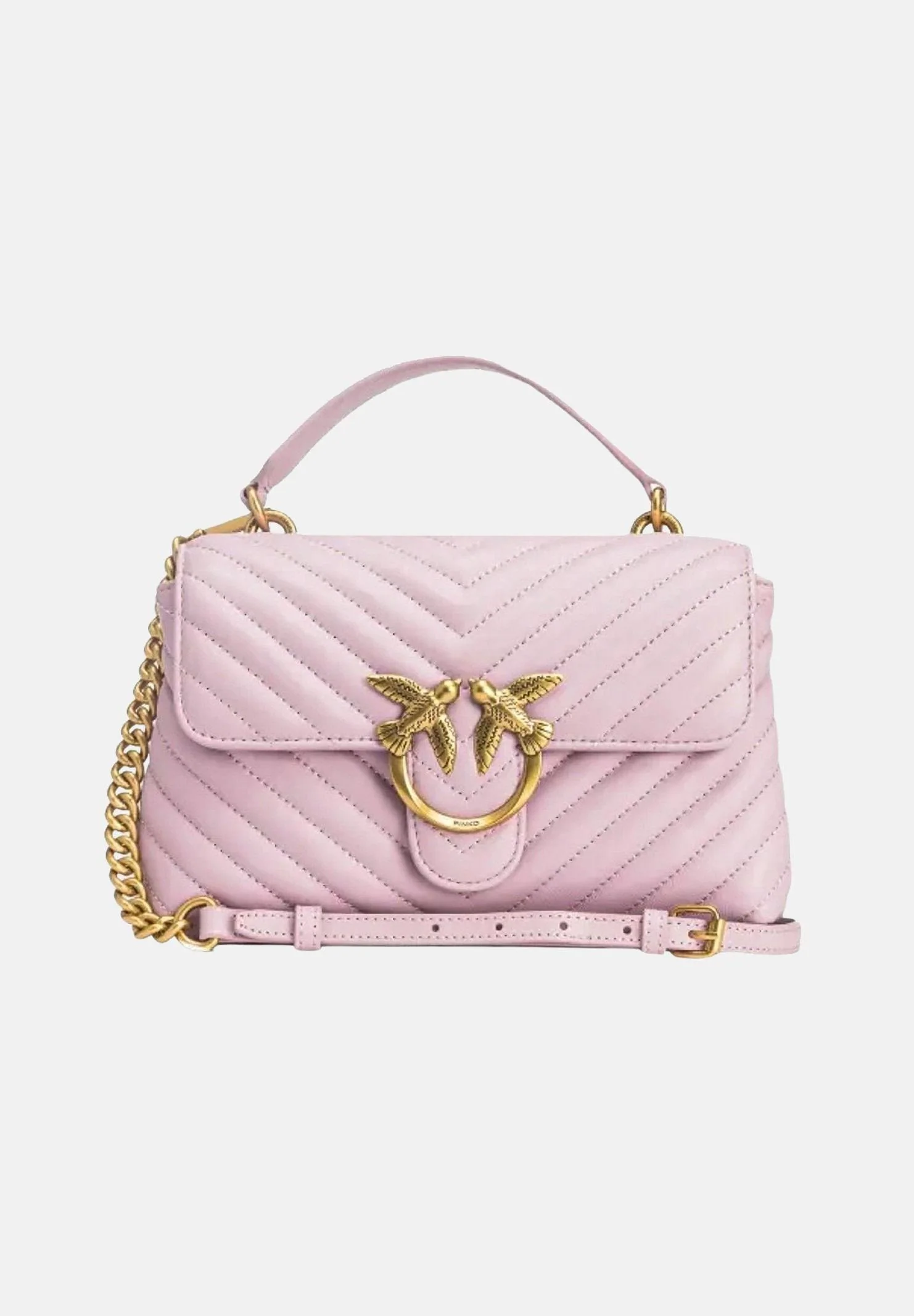 Image of PINKO Borsa a mano Lady Love Bag Puff rosa da donna