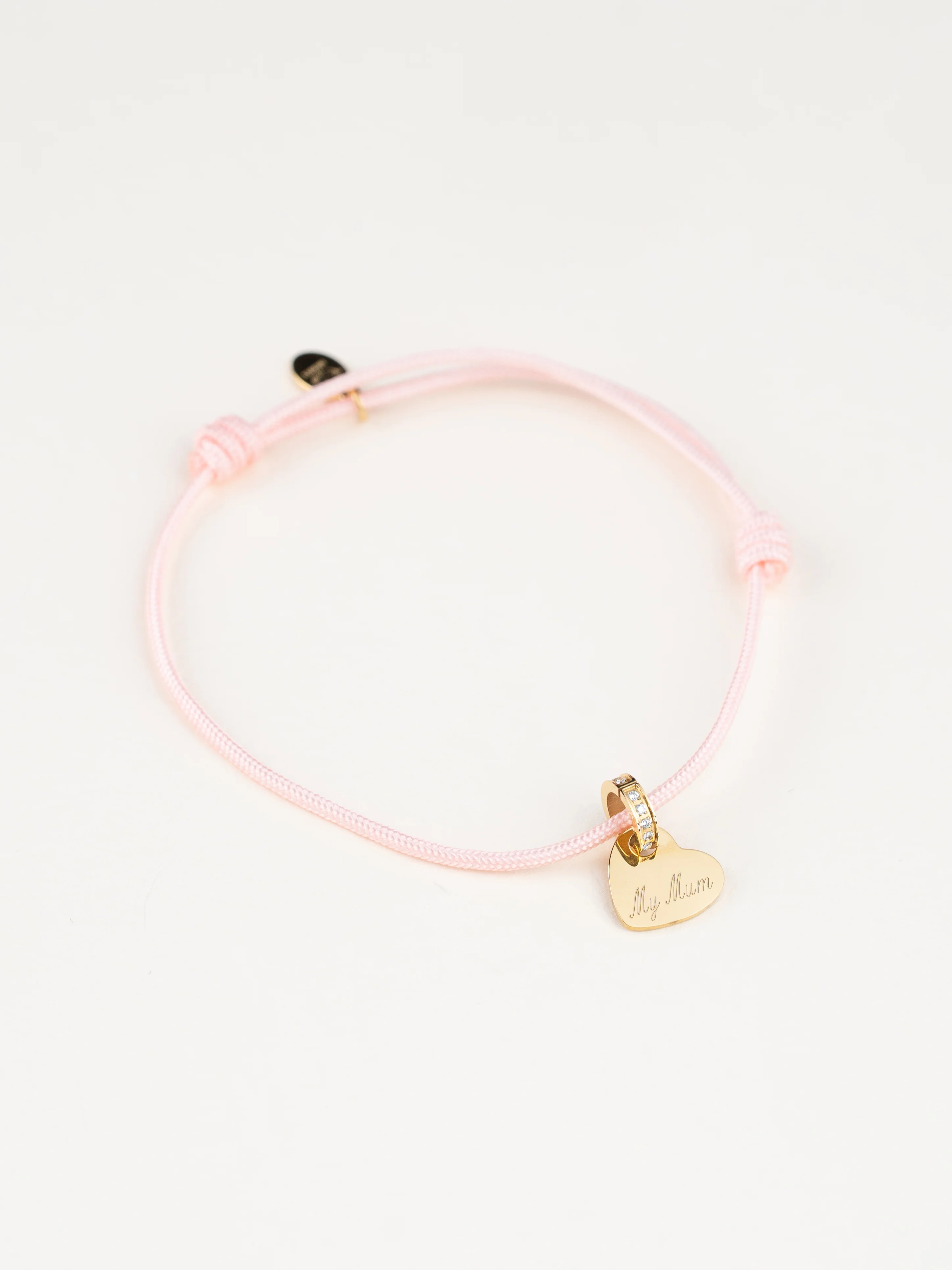 Bracciale Cordoncino Con Zircone Personalizzazione My Mum - Infants