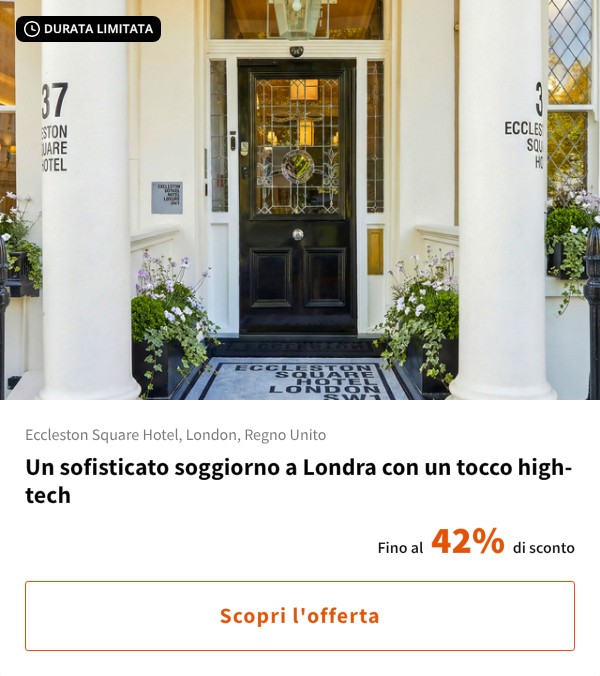 Un sofisticato soggiorno a Londra con un tocco high-tech