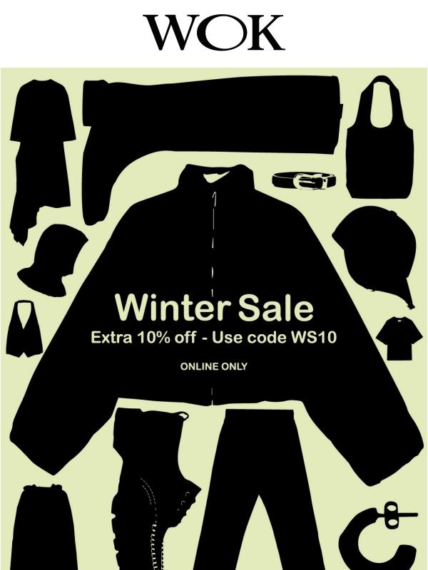 Last day of Extra 10% off our Winter Sale!