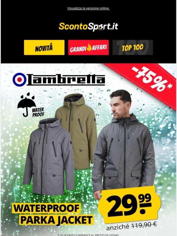 Giacca impermeabile Lambretta a soli 29,99 € ❄️🧥