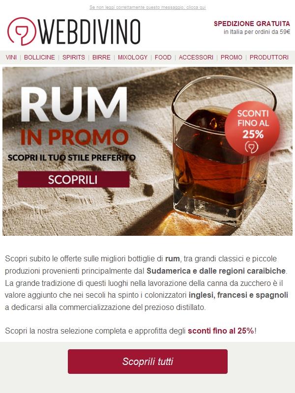 Rum in promo 🥃 Scopri il tuo stile