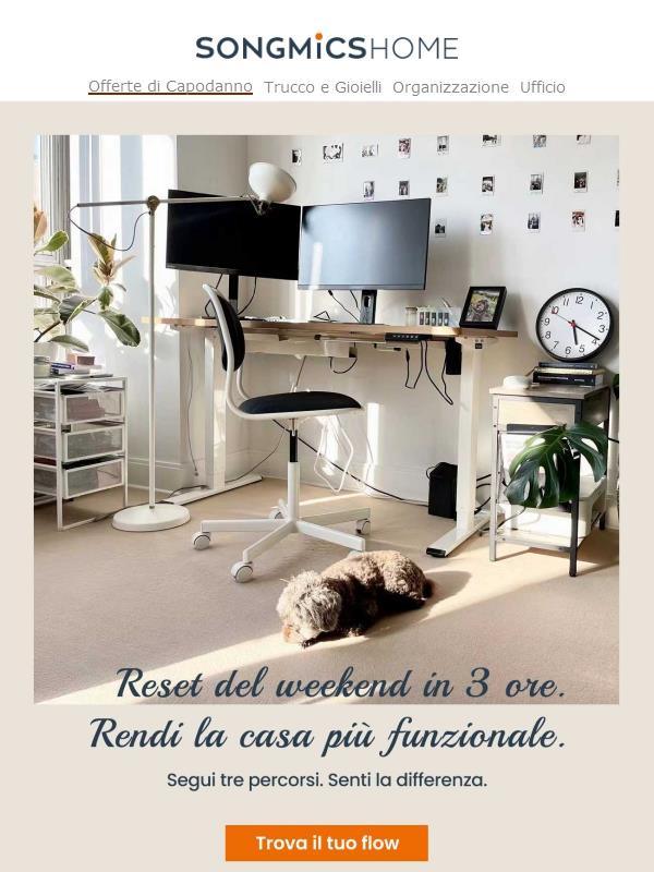 Il reset del weekend per te (e per la tua casa), reso semplice 🌿