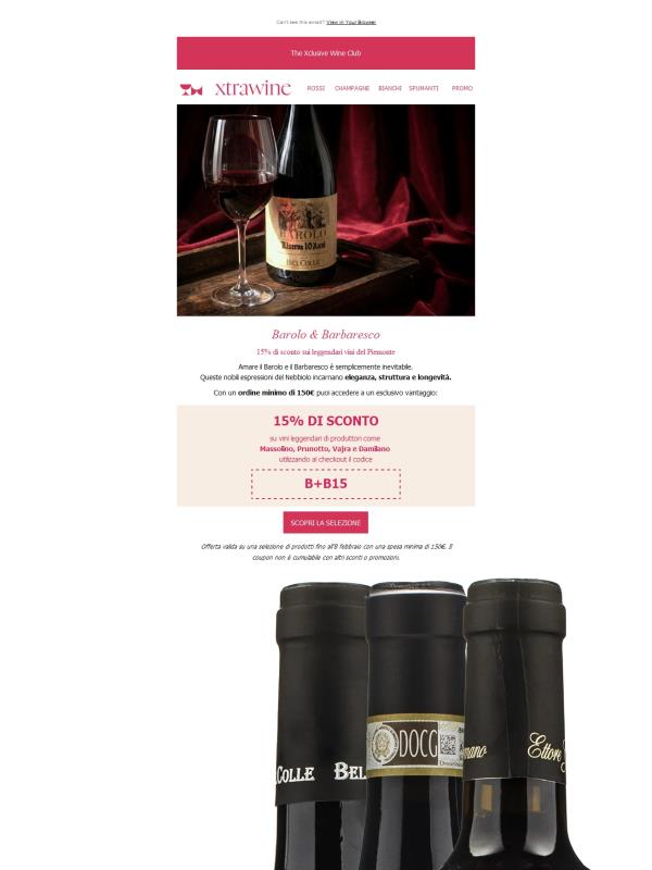 Barolo & Barbaresco: 15% di sconto