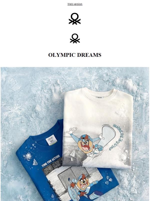 È arrivata la capsule Looney Tunes x Olympic Collection