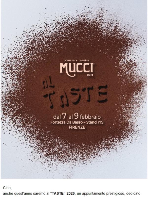 Mucci al TASTE 2026 di Firenze