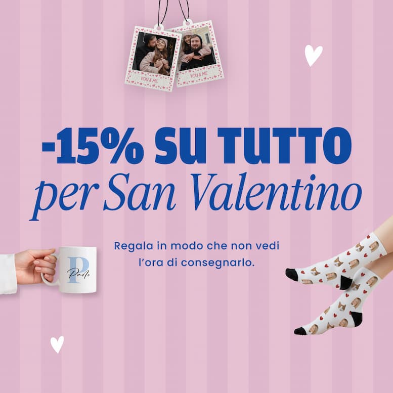 -15% su tutto per San Valentino