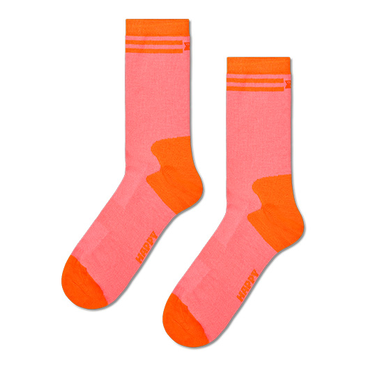 Orange Extra Cool Short Crew Sock