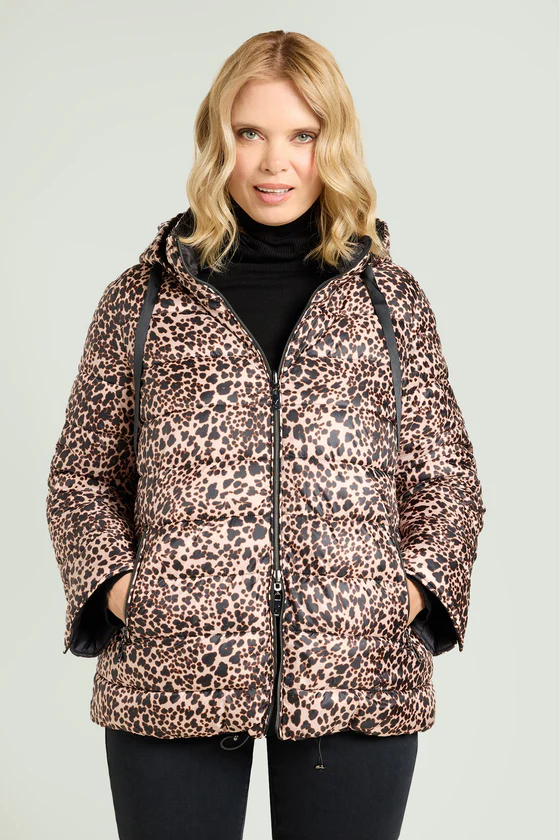 PIUMINO REVERSIBILE CON STAMPA ANIMALIER