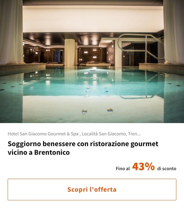 Soggiorno benessere con ristorazione gourmet vicino a Brentonico