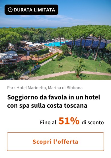 Soggiorno da favola in un hotel con spa sulla costa toscana