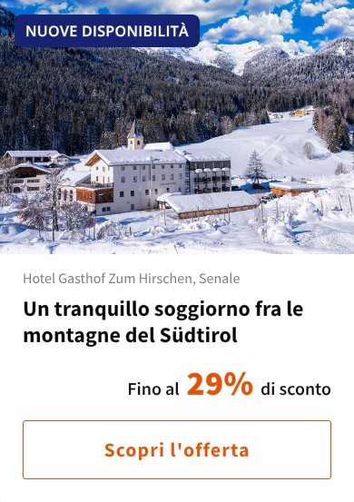 Un tranquillo soggiorno fra le montagne del Südtirol