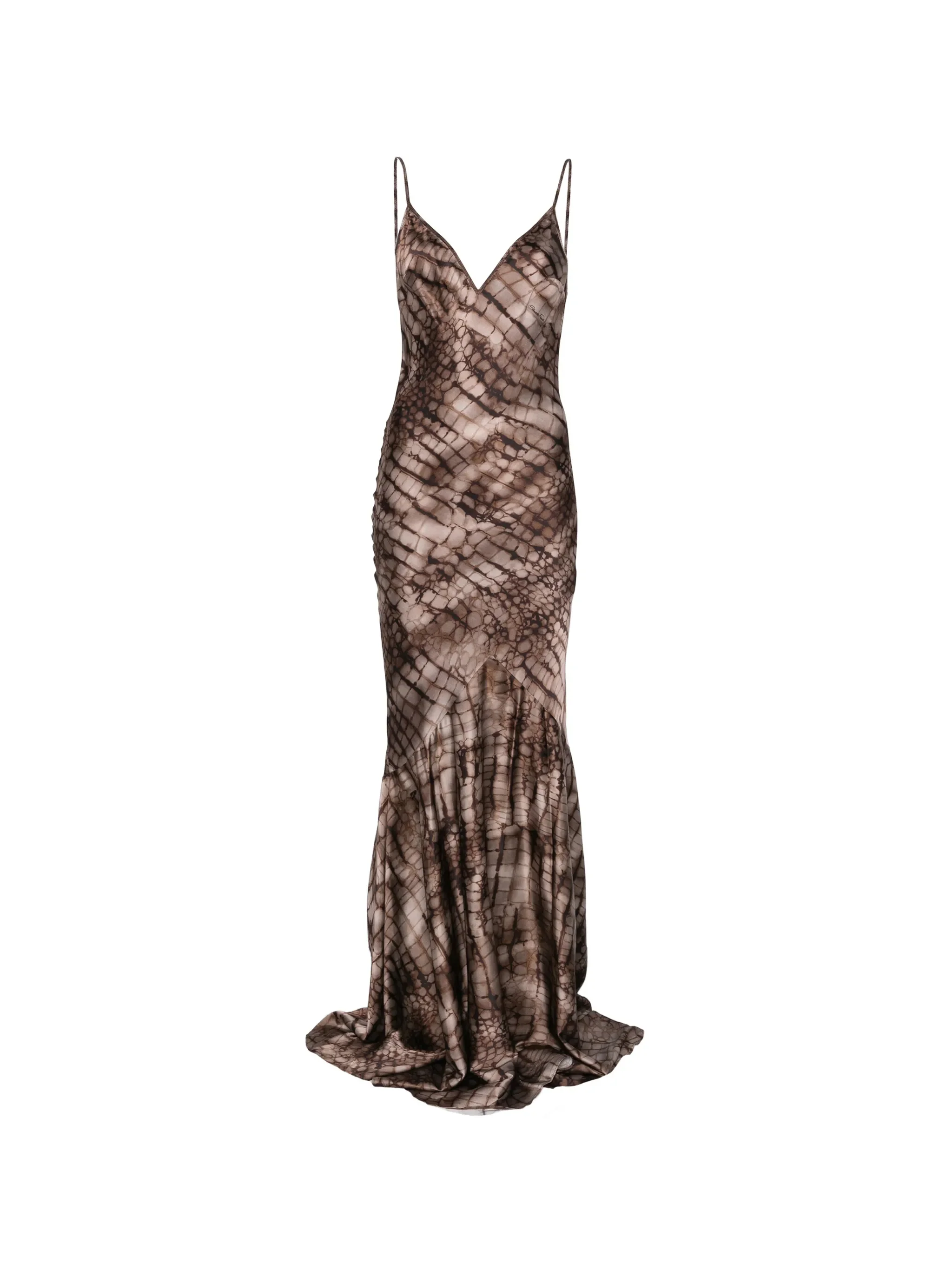 Image of Elisabetta Franchi V-neck Printed Maxi Dress