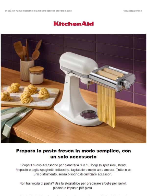 È arrivato il nuovo accessorio per pasta 3 in 1