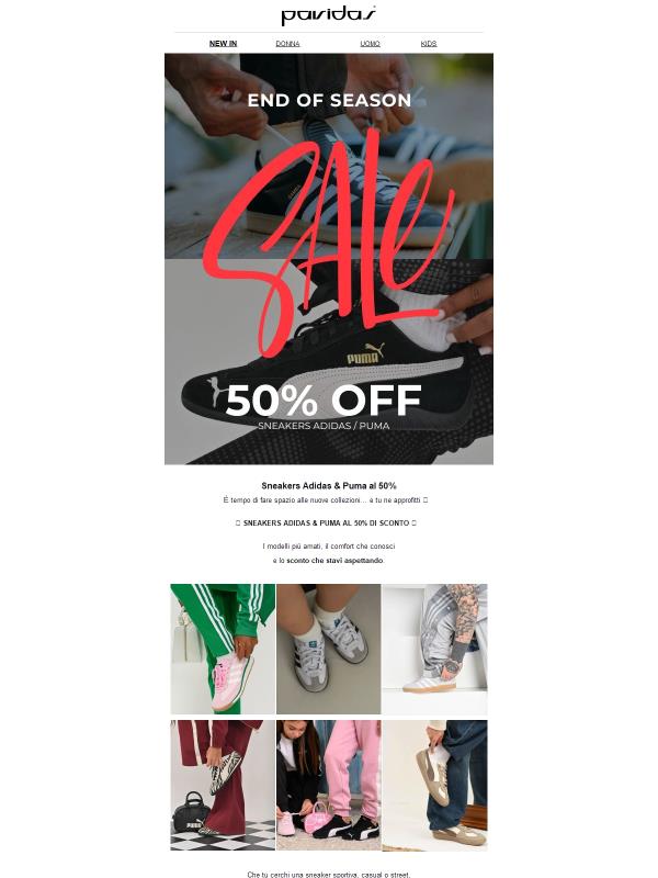 👟 Sneakers Adidas & Puma al 50%